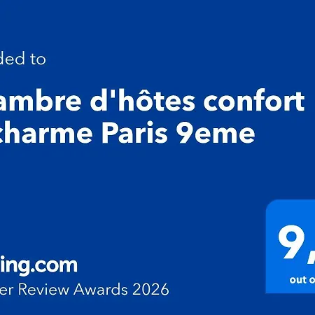Chambre d'hôtes confort et charme Paris 9eme-2